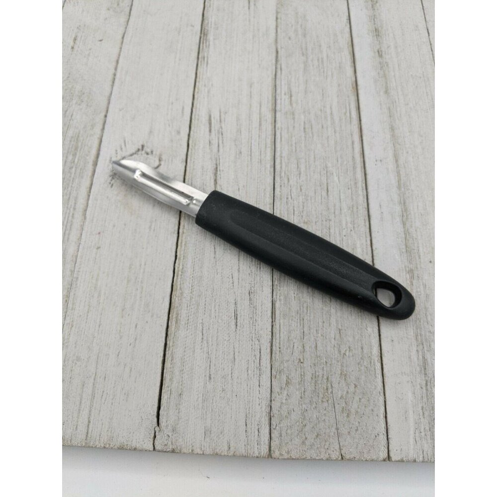 Vegetable Peeler Peeling 7" Stainless Steel 2 1/2" Blade Black Handle